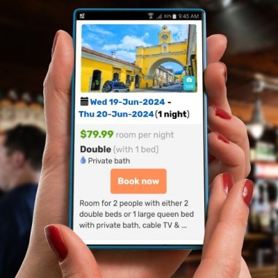 Online mobile bookings for your hotel website